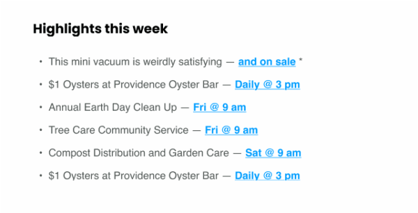 Highlight - Weekly Roundup