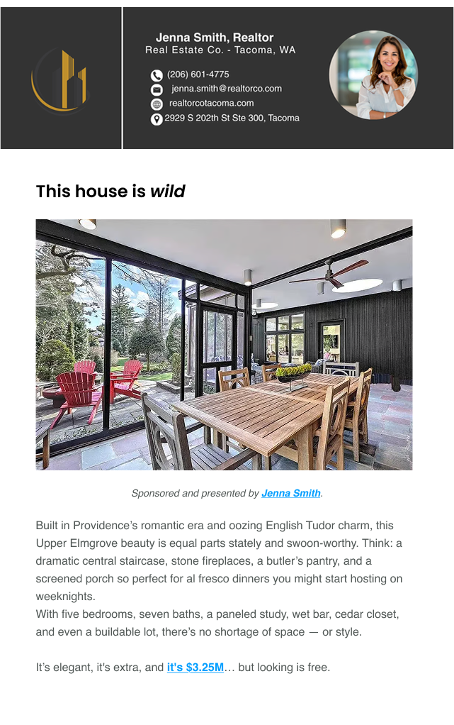 Real Estate Listing - Weekly Roundup